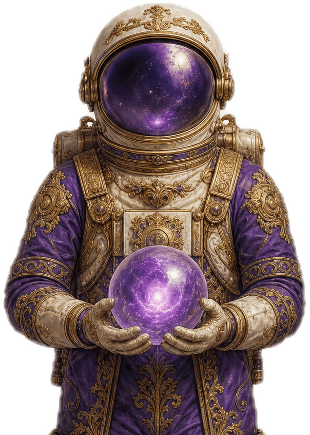 Küre tutan barok astronot, GEO