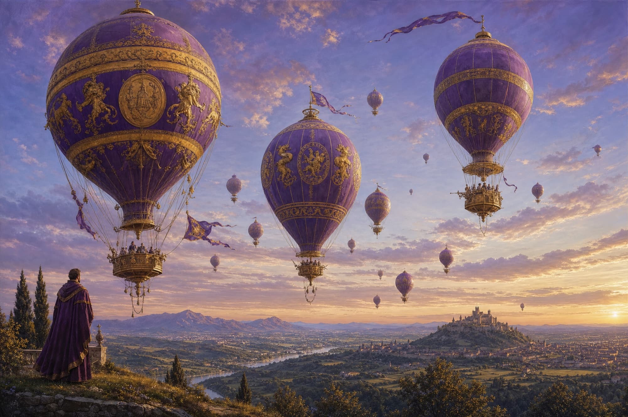Göğe yükselen balon filosu, ölçekleme